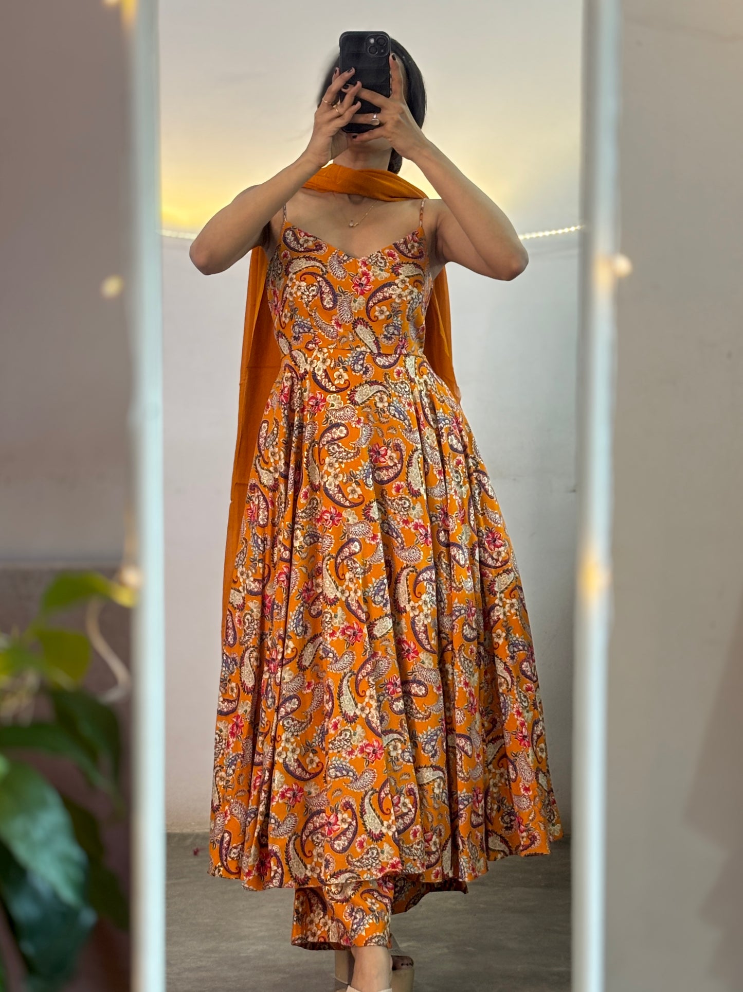 Dhara printed Anarkali set