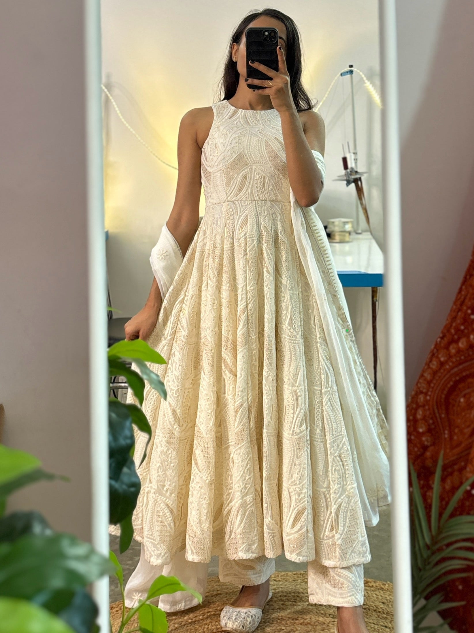 halter neck anarkali dress Buy Green Halter Neck Anarkali Set Online for Women by YUVRANI JAIPUR