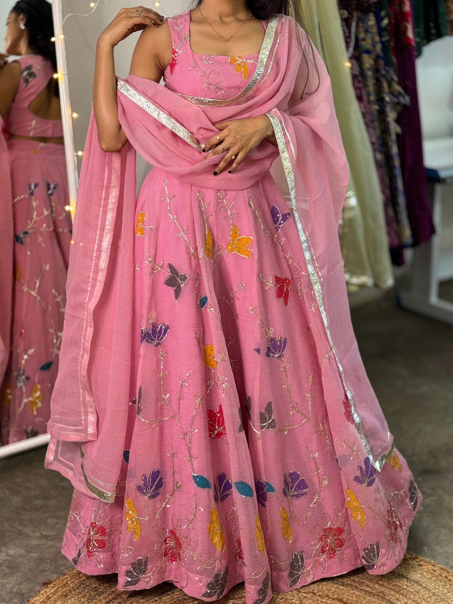 Isha organza lehenga set