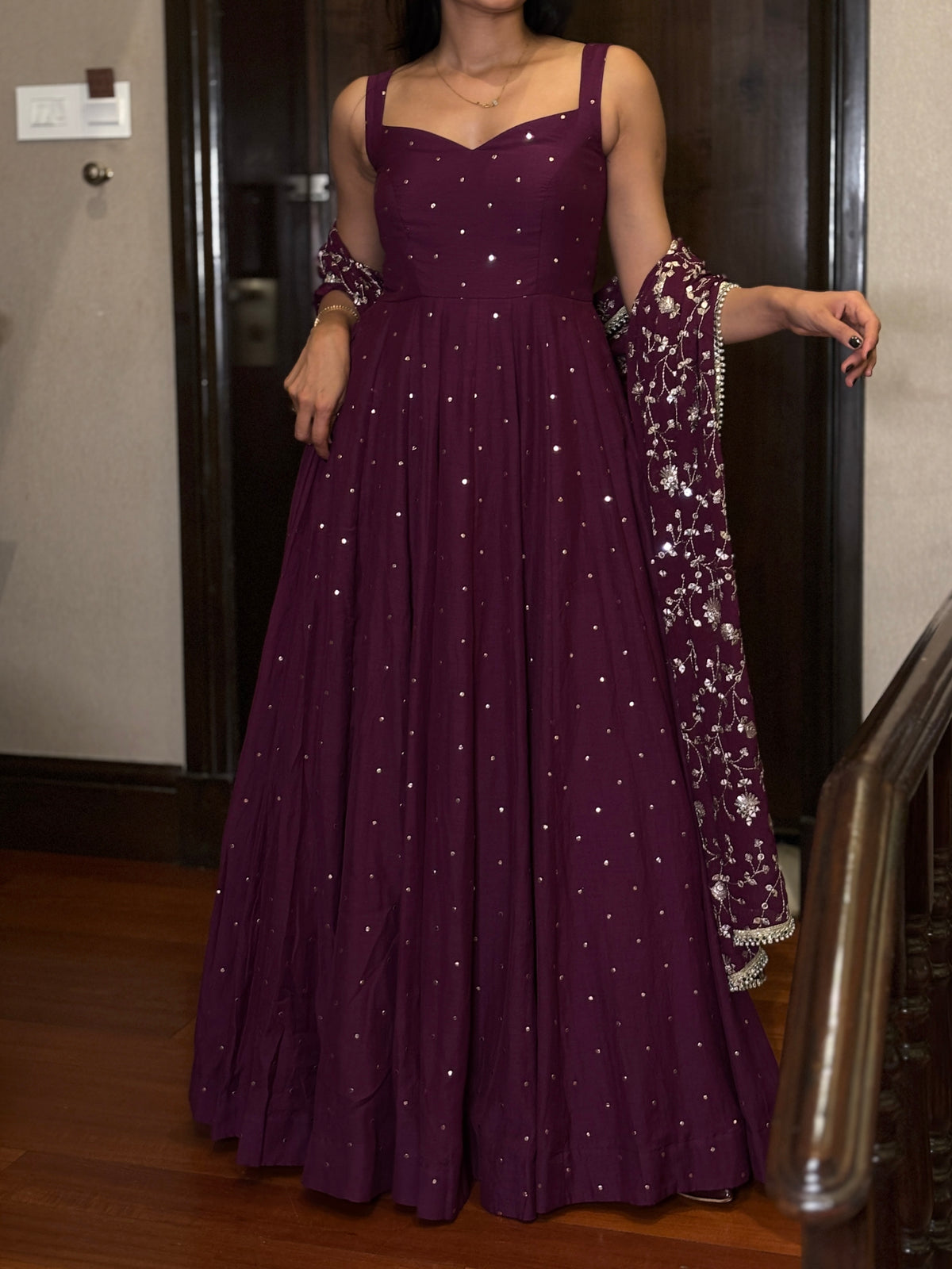 Mugdha long anarkali set