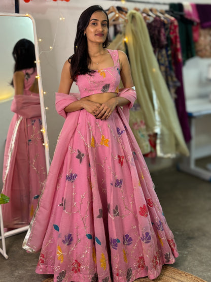 Isha organza lehenga set