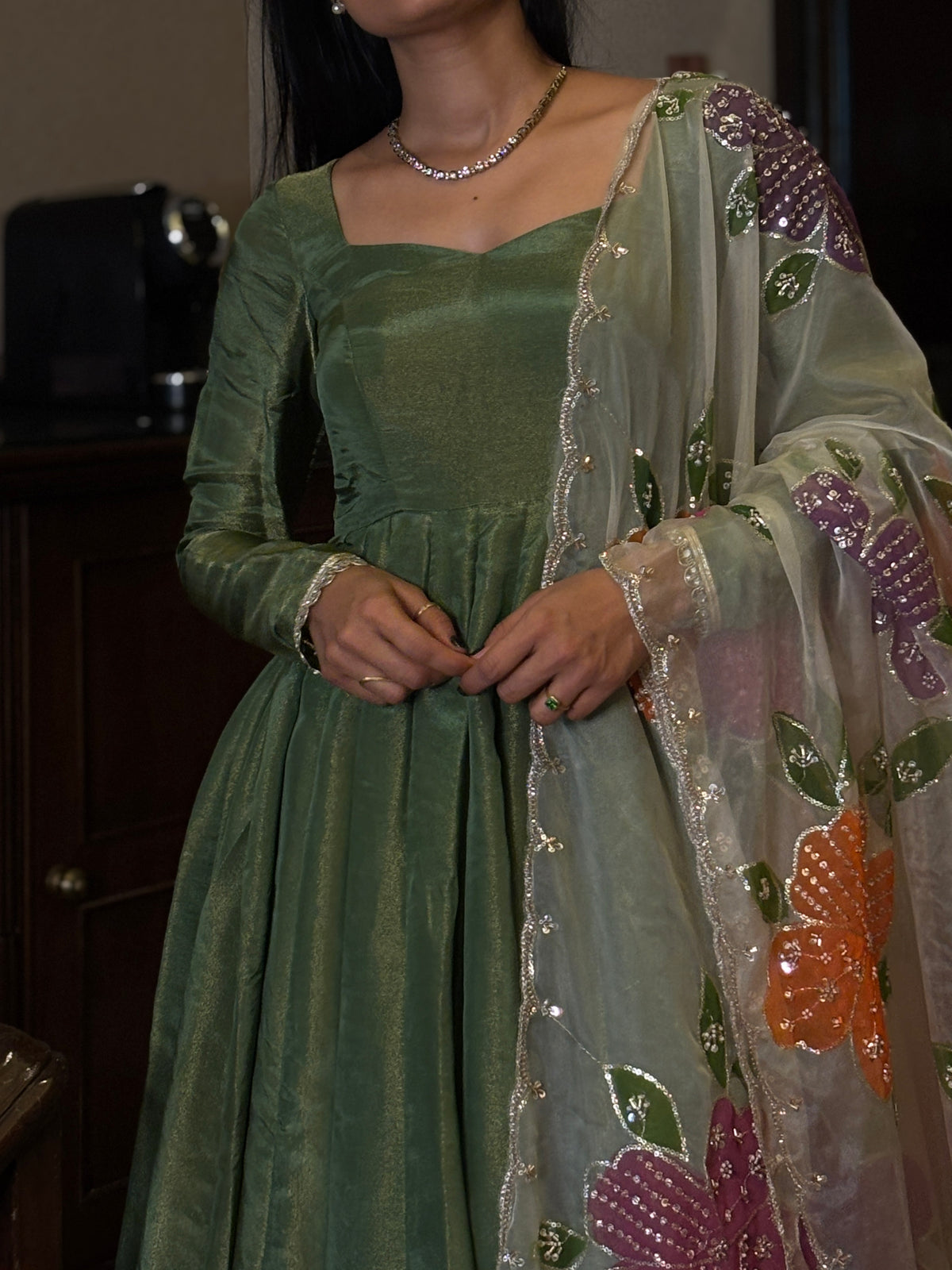 Anjali Long Anarkali Set