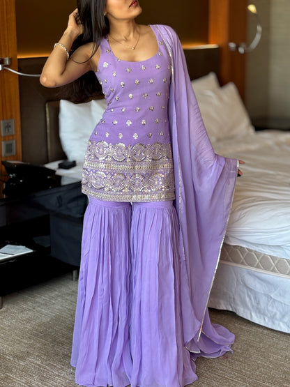 Yana lavender suit set