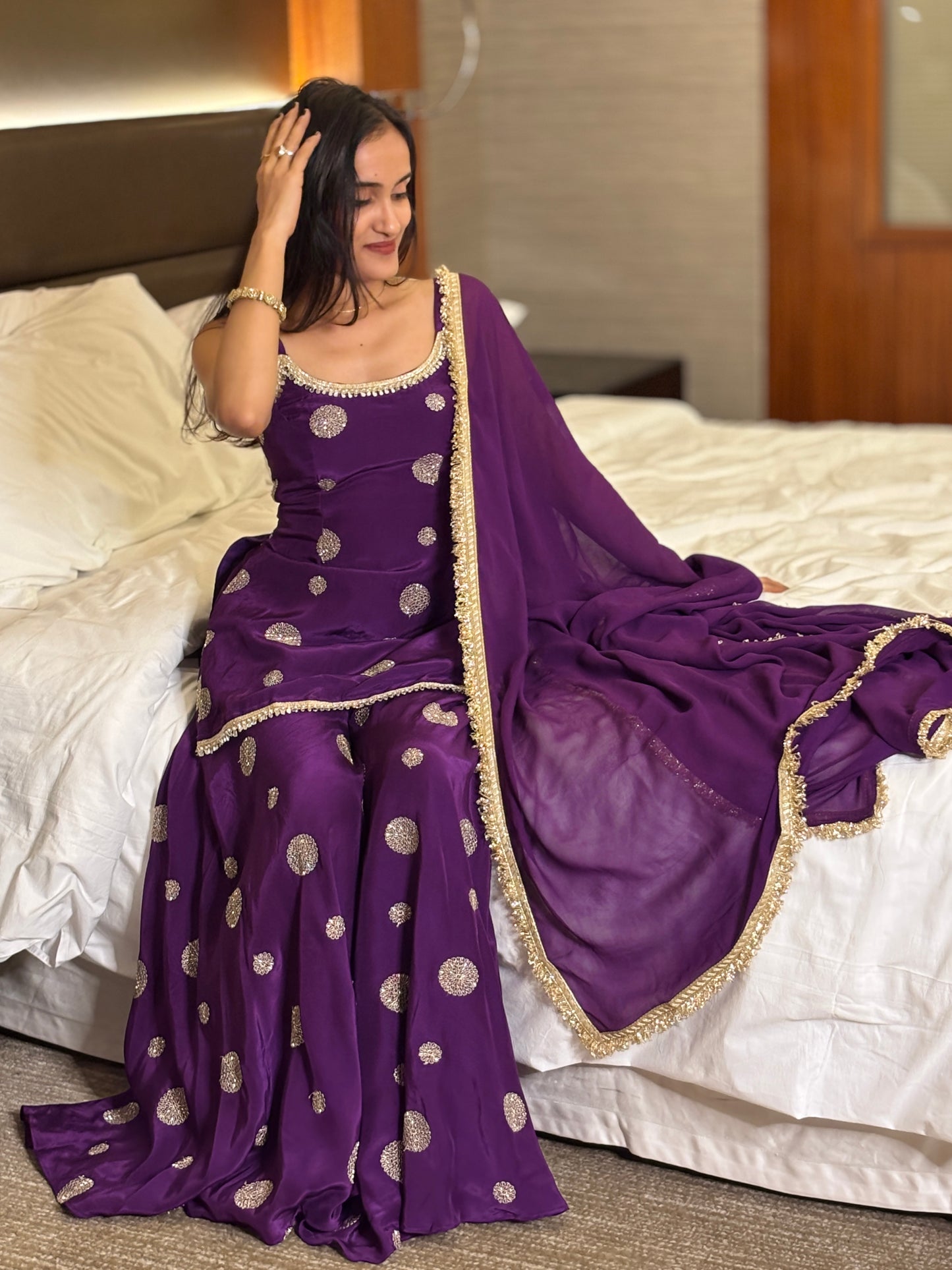 Aarohi kurta palazzo set