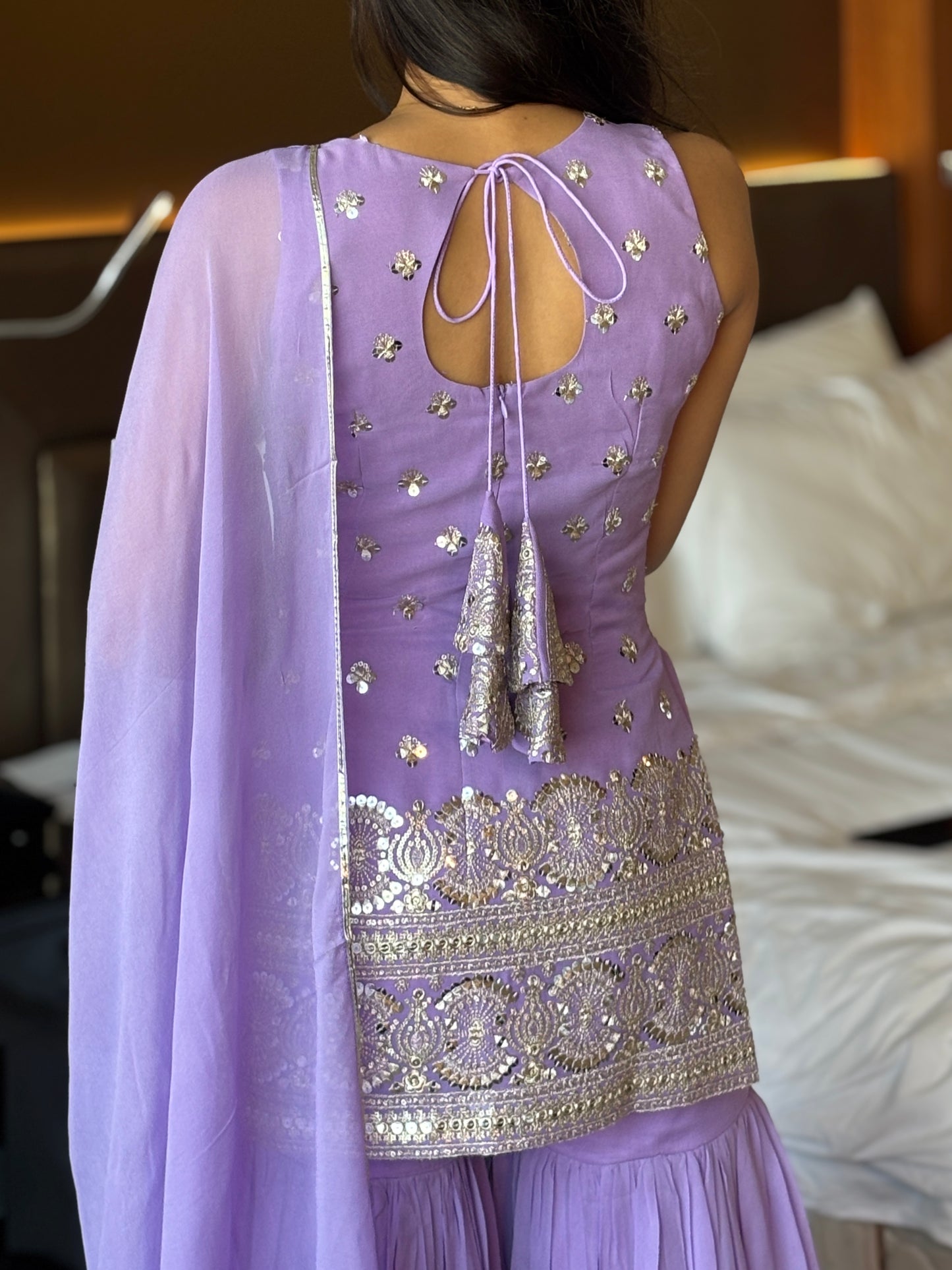 Yana lavender suit set