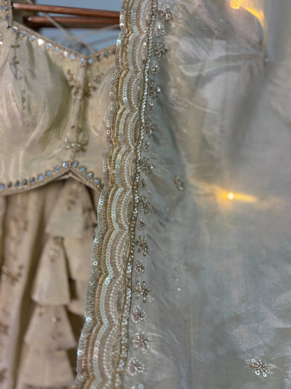Kimaya heavy tissue lehenga set