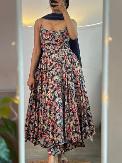 Shyla printed Anarkali set