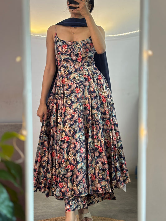 Shyla printed Anarkali set