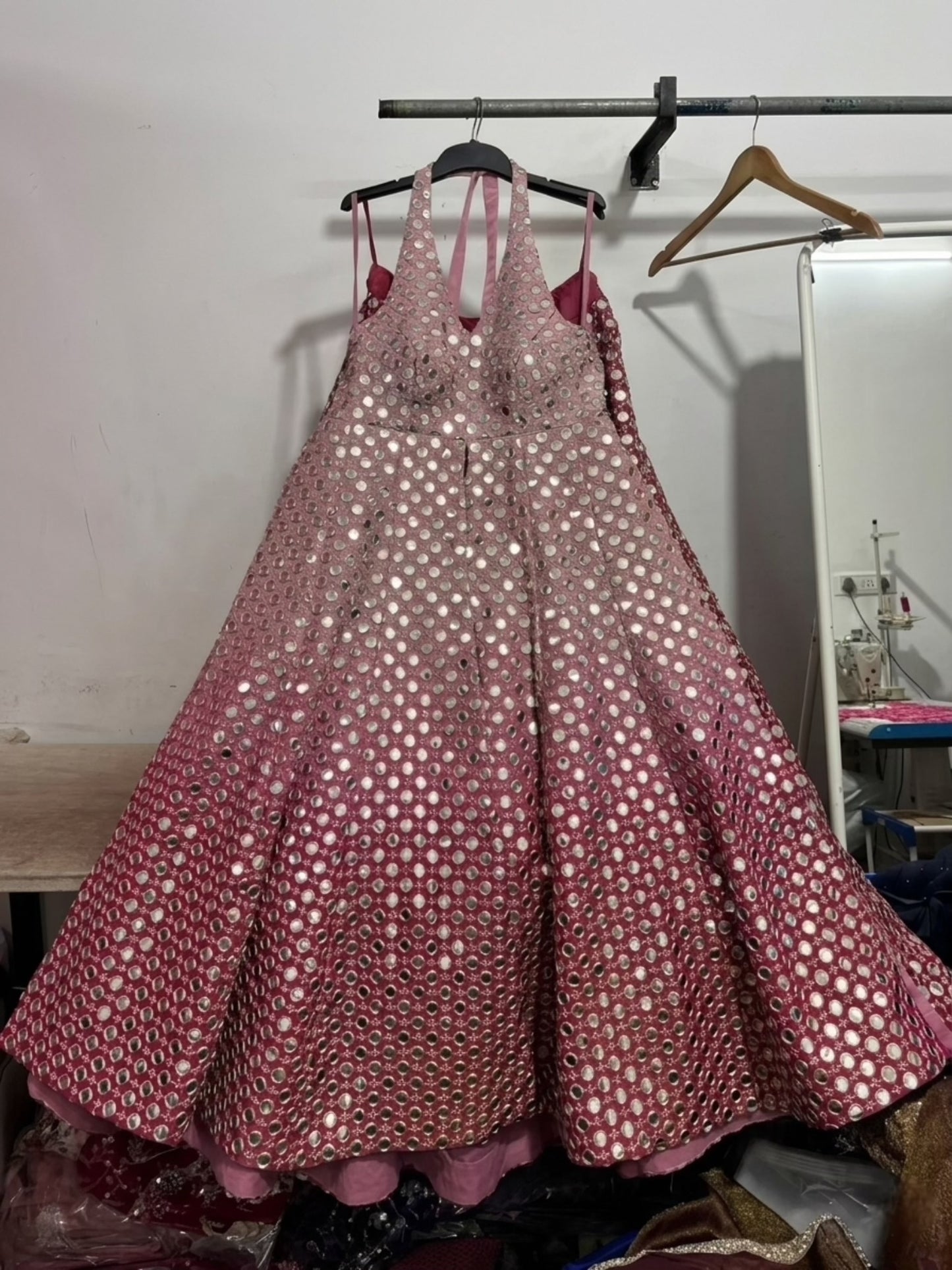Neha pink ombre Anarkali set