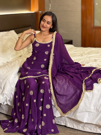 Aarohi kurta palazzo set