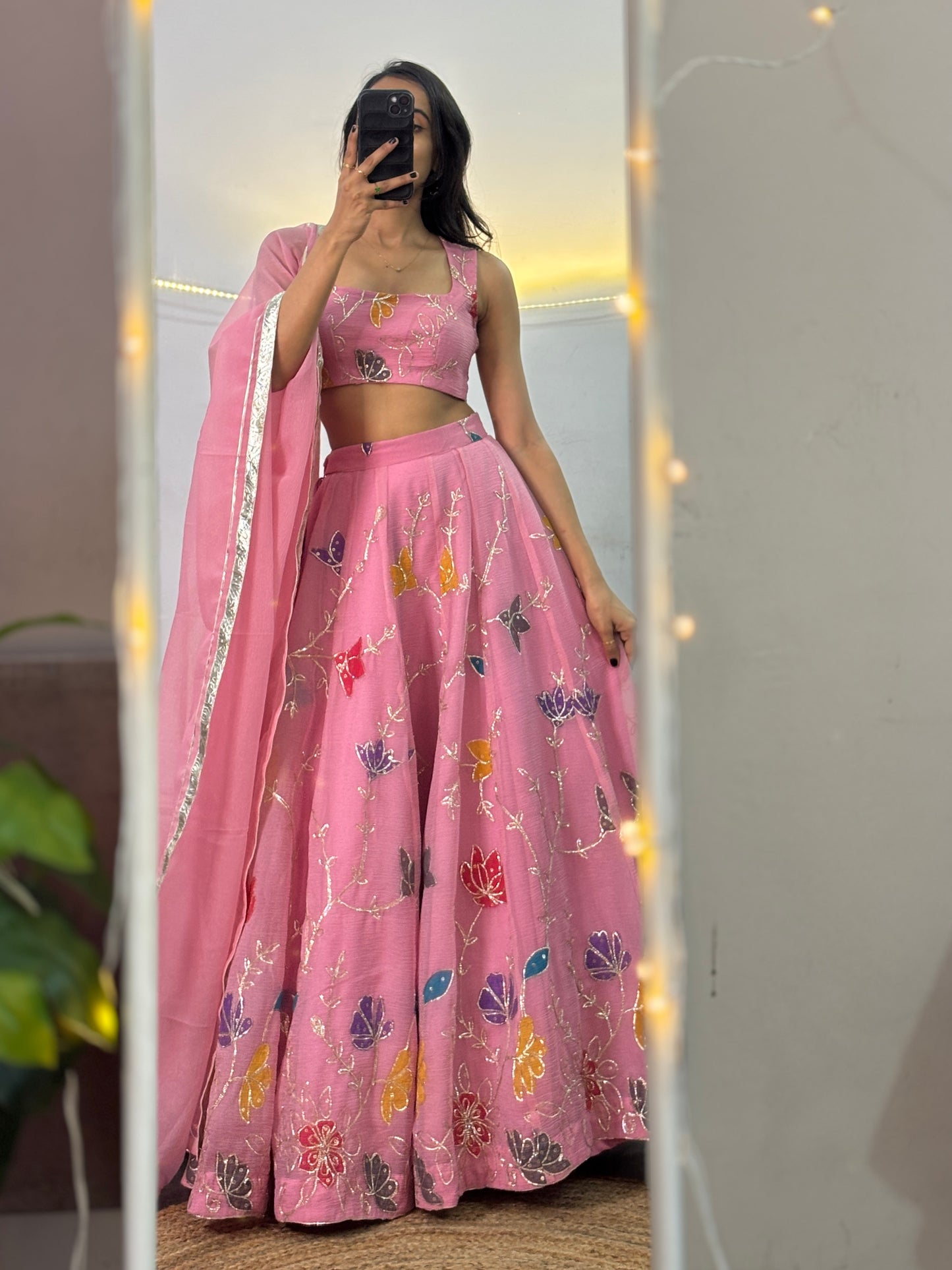 Isha organza lehenga set