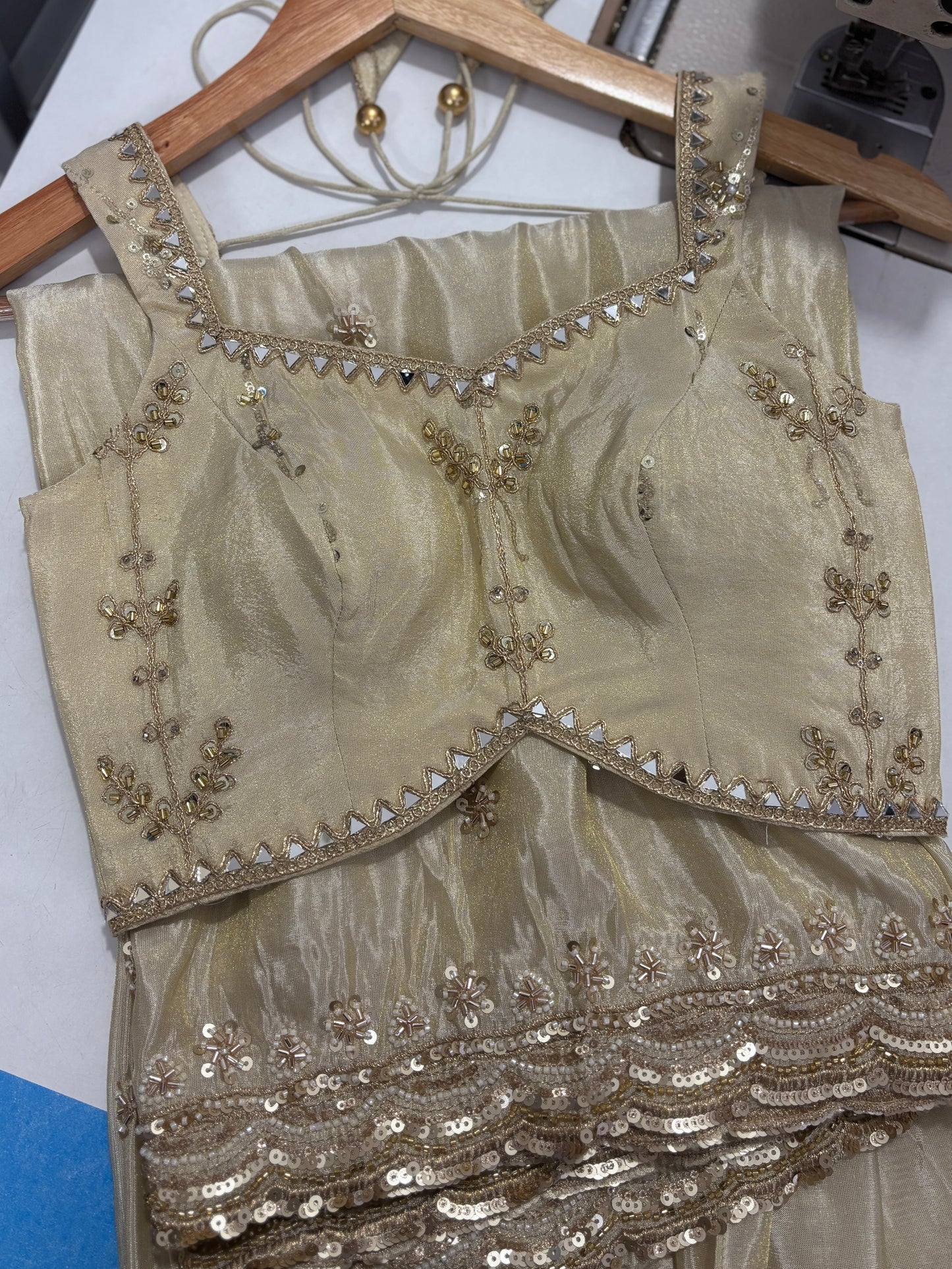 Kimaya heavy tissue lehenga set