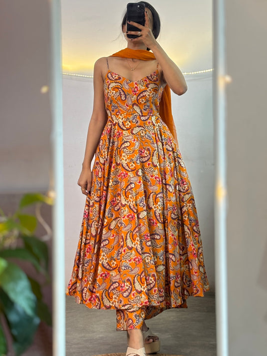 Dhara printed Anarkali set