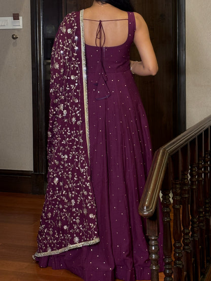 Mugdha long anarkali set