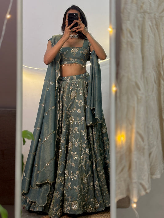 Sitara tissue lehenga set
