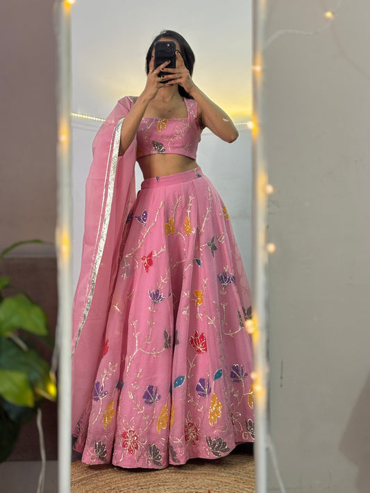 Isha organza lehenga set