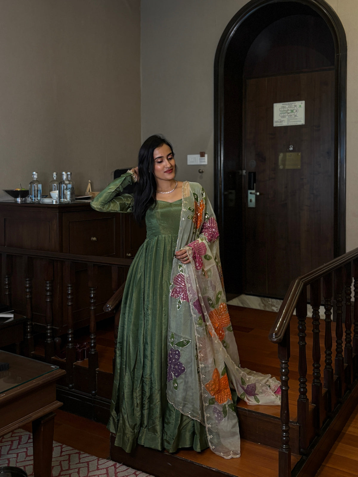 Anjali Long Anarkali Set