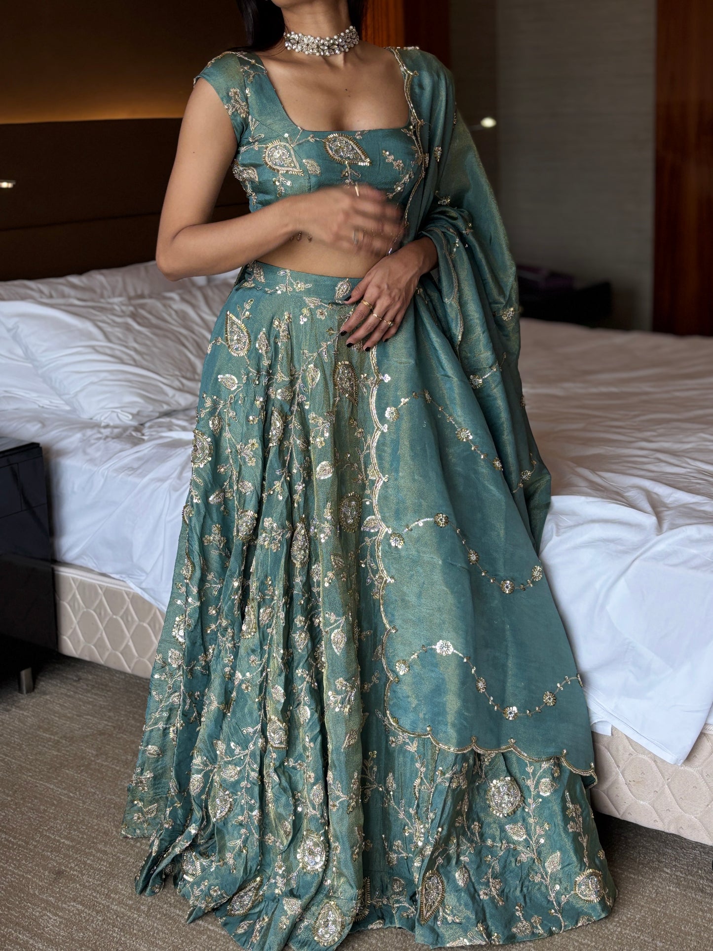 Sitara tissue lehenga set