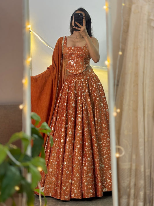 Siya corset lehenga set