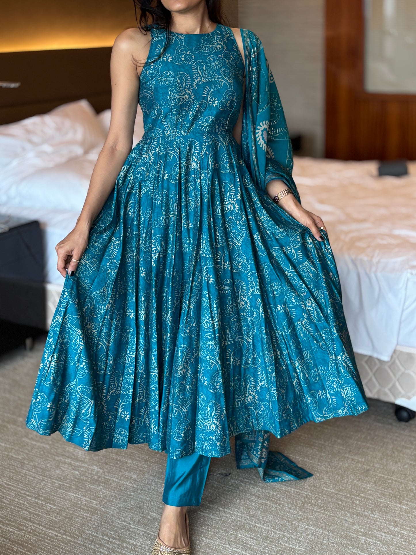 Niya printed Anarkali set